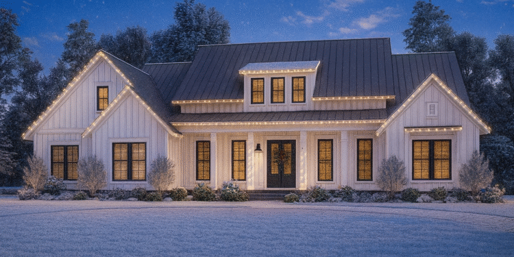 2,728 Sq Ft Open-Concept Farmhouse with Bonus Over Garage — 4 Beds, 3 Baths & Flex Space (Plan 51770HZ)