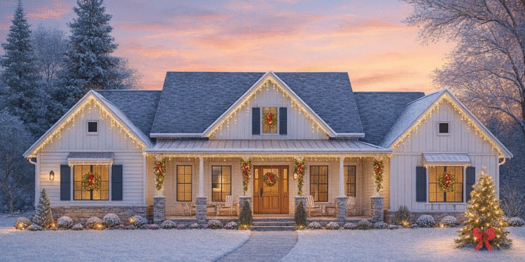 2,930 Sq Ft Balanced Modern Farmhouse — 4-Bed, 3.5-Bath & 3-Car Garage (Plan 70865MK)