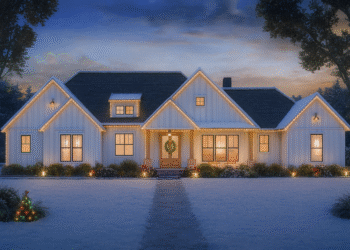 2,507 Sq Ft Country-Craftsman Home — 4-Bed, 4.5-Bath & Outdoor Kitchen (Plan 56542SM)