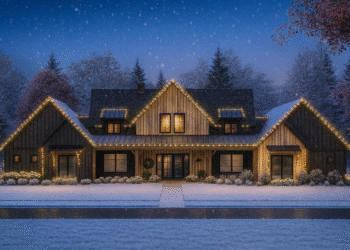 3,652 Sq Ft Rustic-Modern Farmhouse — 4 Beds, 4.5 Baths & 3-Car Garage (Plan 818047JSS)