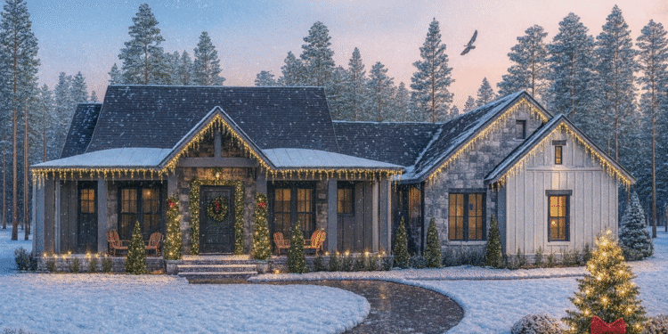 2,195 Sq Ft Modern Farmhouse – 3 Beds, 2.5 Baths (Plan 041‑00327)
