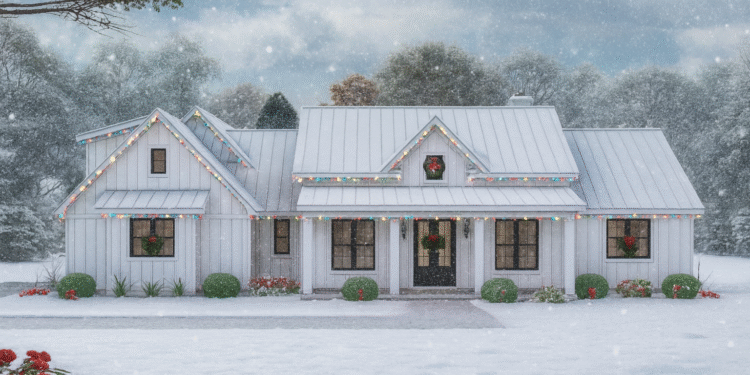 2,397 Sq Ft Modern Farmhouse — 3-Bed (Optional 4), 2.5 Baths + Bonus Room & Garage (Plan 680483VR)