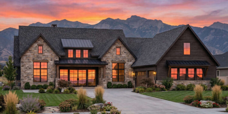 5070 sq ft Modern Transitional House Plan with 5 Bedrooms and 5.5 Bathrooms