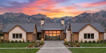 4944 sq ft Modern Transitional Home Plan with 4-5 Bedrooms and 5 Bathrooms