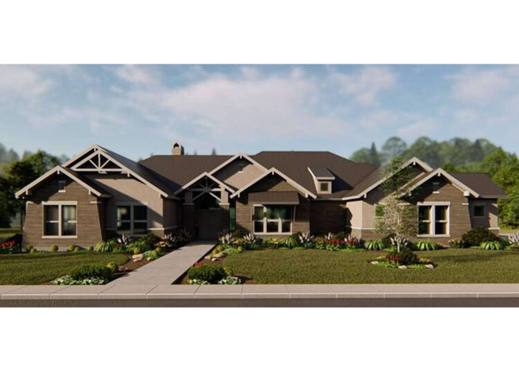 4420 sq ft Craftsman House Plan with 4 Bedrooms and 5 Bathrooms