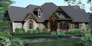 2847 sq ft Mountain House Plan with 3–4 Bedrooms and 3 Bathrooms