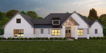 3620 sq ft 4-Bed New American House Plan with Guest Suite and Outdoor Kitchen