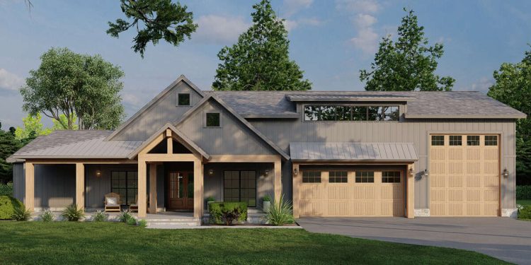 2556 sq ft Barndominium Plan with 4 Bedrooms and 2.5 Bathrooms