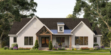2537 sq ft Modern Farmhouse Plan with 3–4 Bedrooms and 2.5 Bathrooms