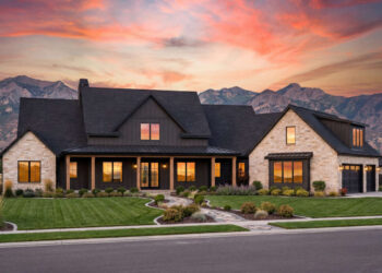 3817 sq ft Modern Farmhouse Plan with 4 Bedrooms and 4.5 Bathrooms