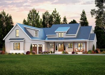 2469 sq ft Modern Farmhouse Plan with 3-4 Bedrooms and 2.5 Bathrooms
